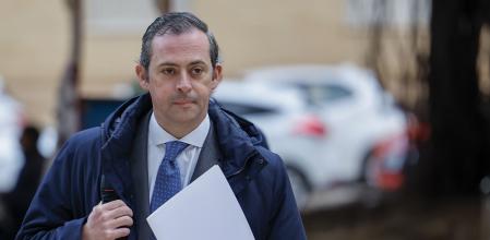 El coordinador de la abogacía de la Conselleria de Justicia e Interior, Ignacio Lorente, a su llegada al juzgado de Catarroja (Valencia).