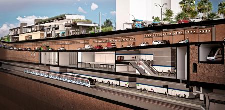 Imagen del nuevo intercambiador de Conde de Casal en la ciudad de Madrid.