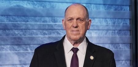 Tom Homan, el 'zar de la frontera' de la Casa Blanca, durante una entrevista con Fox Business, el 13 de enero.