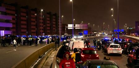Largas colas en la C-31 por la protesta de Sant Roc