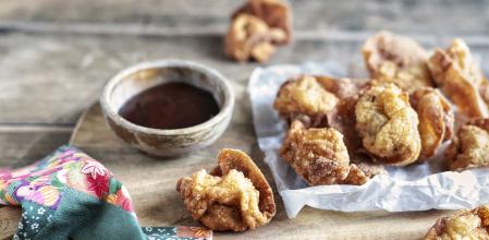 Wonton de pavo rustido