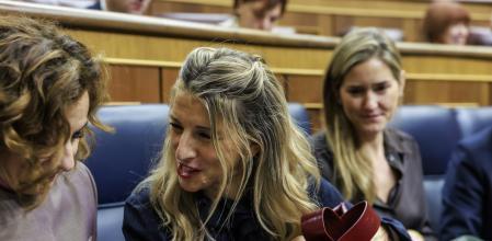 La ministra d’Hisenda,María Jesús Montero, i la deTreball, Yolanda Díaz