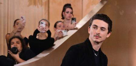 Timothée Chalamet en la gala de los premios de los Globos de Oro