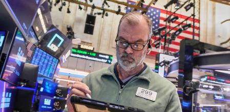 Un operador a laBorsadeNova York