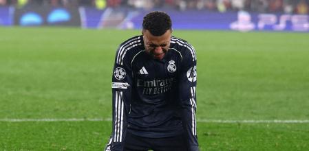 Kylian Mbappédolgut aterraaDa Luzdesprés de la derrota delReial Madridcontra elBenfica