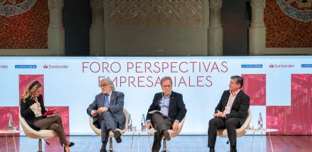 Els presidents de Foment, Sánchez Llibre; laCambra,Santacreu, i la Pimec,Cañete