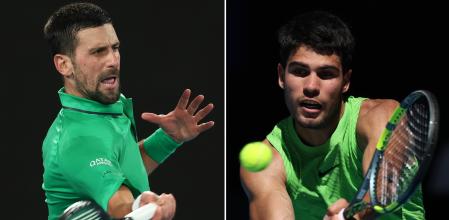 Novak Djokovic y Carlos Alcaraz, en estos días en Melbourne