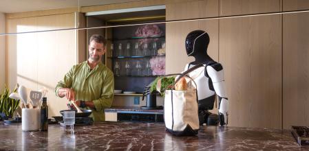 Un robot humanoide de Tesla, en una imagen de la empresa