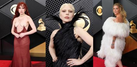 Chappell Roan, Lady Gaga y Kesha en la alfombra roja de los premios Grammy 2026
