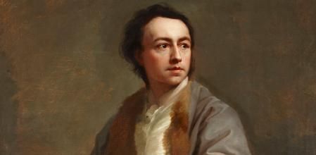 Detalle de ‘Autorretrato’, Antonio Raphael Mengs, c. 1760-61.