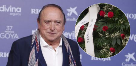 El irónico mensaje de la corona fúnebre de Fernando Esteso