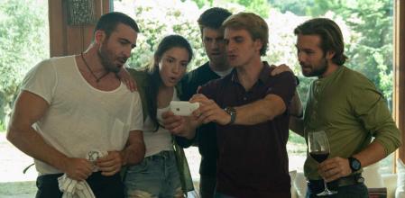 Silvestre, Candela González, Bernardeau, David Marcè y Cuevas en una imagen de La fiera