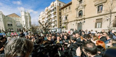 Santiago Abascal, en Huesca