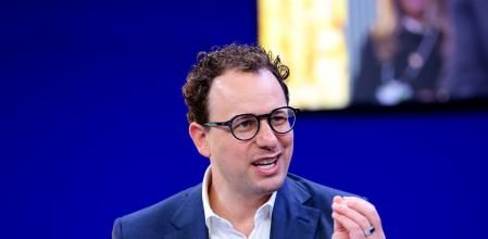 CEO and Co-Founder of Anthropic Dario Amodei speaks during the 56th annual World Economic Forum (WEF) meeting in Davos, Switzerland, January 20, 2026. REUTERS/Denis Balibouse