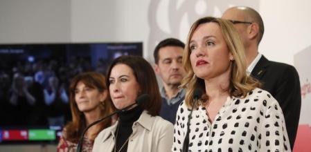 La exministra y líder de los socialistas aragoneses, Pilar Alegría, anoche en Zaragoza