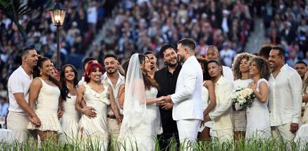 La pareja se ha dado el 'si,quiero' ante millones de espectadores