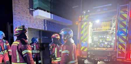 Incendio en una vivienda de Guadalix por una estufa de butano.