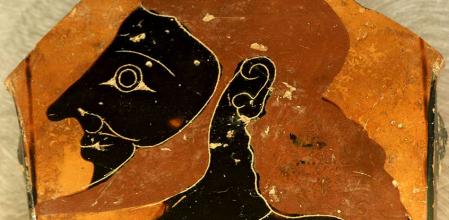 Fragmento de crátera procedente de la antigua ciudad de Olbia