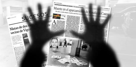 Páginas de prensa, recogiendo la noticia del asesinato del empreario Manuel Salgado&nbsp;