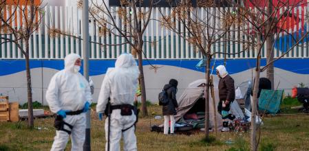 La semana pasada se produjo la primera operación de limpieza en la zona .