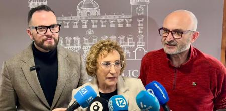 De izquierda a derecha: Rafa Mas (Compromís), Ana Barceló (PSPV) y Manolo Copé (EU-Podem)