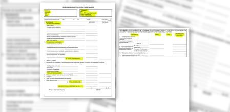 Imagen de una nómina tipo.&nbsp;