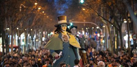 Taronjada que da inicio al Carnaval en Barcelona. Barcelona, 27 de Febrero de 2025