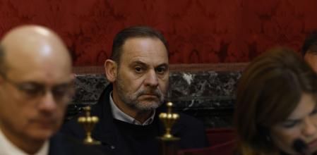 El exministro Jose Luis Ábalos durante una audiencia preliminar en el Tribunal Supremo 