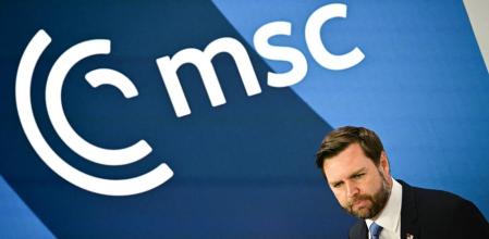 El vicepresidente estadounidense, J.D. Vance, en Munich, el 14 de febrero del año pasado