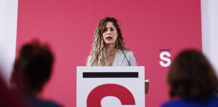 La co-coordinadora de Movimiento Sumar, Lara Hernández,