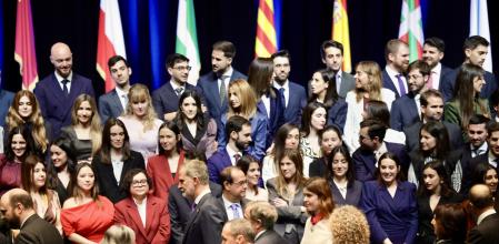 El rei Felip VI va presidir ellliuramentde despatxos a la nova promoció de jutges el 4 de febrer a Barcelona