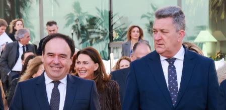 El president Juanfran Pérez Llorca junto al conseller Vicente Martínez Mus