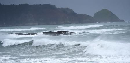 Mar revuelta en el Cantábrico durante el paso de la borrasca 'Ingrid'.