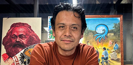 Marx Arriaga, en su despacho.