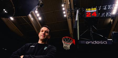 Entrevista a Dani Miret, Entrenador del Asisa Joventut de Badalona, en motivo de la Copa del Rey de Baloncesto. . En Badalona, 16 de febrero de 2026.