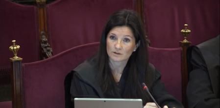 La defensora de las trabajadoras es Rosa María Seoane; en la foto durante el juicio del procés en febrero del 2019 como abogada del Estado&nbsp;
