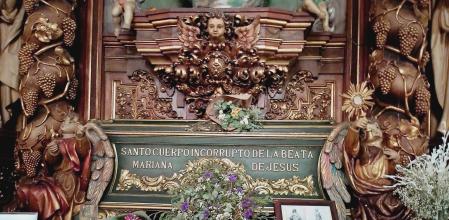 Iglesia del Convento de las Madres Mercedarias de Don Juan de Alarcón, donde reposan los restos de la beata María Ana de Jesús.