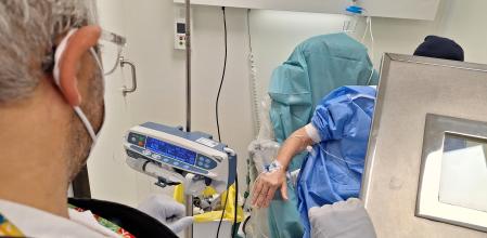 Uno de los pacientes de la terapia para tratar el cáncer de próstata .