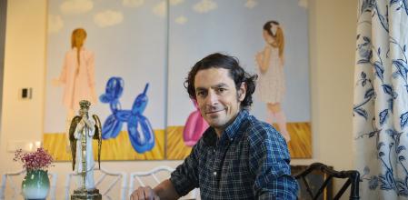 Suárez, en su casa de Madrid