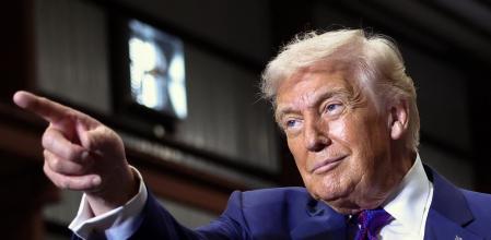 Donald Trump, ayer jueves, en Georgia.&nbsp;