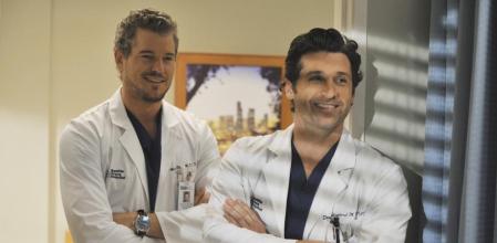 Patrick Dempsey y Eric Dane en una escena de la serie estadounidense 'Anatomía de Grey'