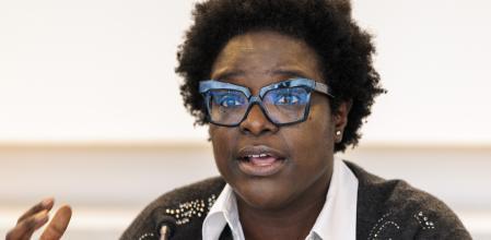 Elvira Dyangani Ose en una de sus últimas comparecencias públicas como directora del Macba&nbsp;