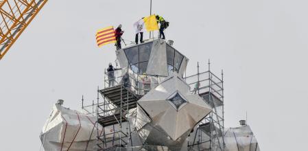 La Sagrada Familia ha alcanzado una altura récord de&nbsp;172,5 metros&nbsp;