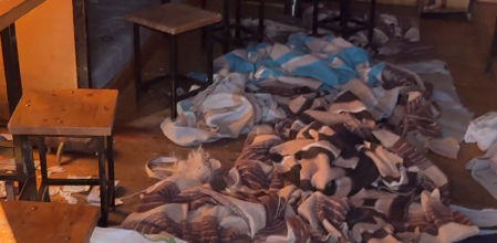 Los vándalos dejaron así el refugio&nbsp;