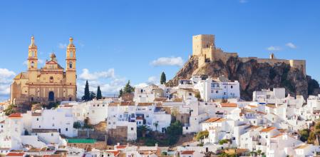 Vista panorámica de Olvera en Cádiz