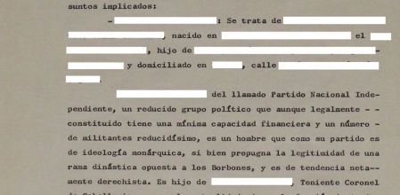 Informe de Interior del 30 de abril de 1981.