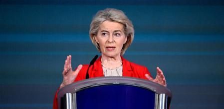 La presidenta de la Comisión Europea, Ursula von der Leyen
