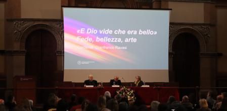 Gianfranco Ravasi, Ignasi Fuster y Mireia Freixa el primer día del congreso