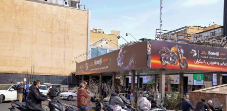 Gasolinera de Teherán tras el ataque