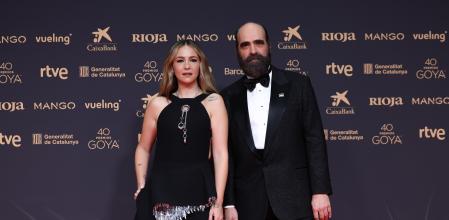 Rigoberta Bandini y Luis Tosar en la alfombra roja de los Goya